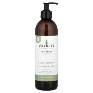 Sukin Alívio para a Pele Loção Corporal Pele Sensível e Irritada Sem Perfume 500 ml (1691 fl oz)