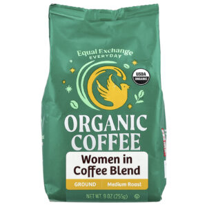Equal Exchange Café Orgânico Mistura para Mulheres no Café Moído Torra Média 255 g (9 oz)
