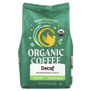Equal Exchange Café Orgânico Moído Torra Média Descafeinado 227 g (8 oz)