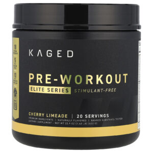 Kaged Elite Series Pré-Treino Sem Estimulantes Limonada Siciliana de Cereja 650 g (143 lb)