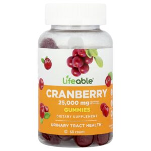 Lifeable Gomas de Cranberry 60 Gomas (12.500 mg por Goma)
