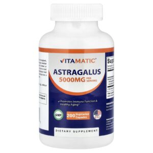 Vitamatic Astragalus 5000 mg 200 Cápsulas Vegetarianas