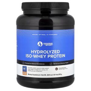 Designs For Health Designs For Sport® Proteína Iso-Whey Hidrolisada Chocolate 819 g (181 lb)