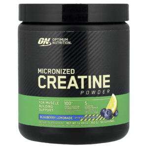 Optimum Nutrition Creatina Micronizada em Pó Limonada de Mirtilo 360 g (1269 oz)