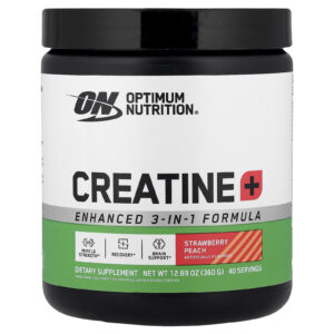 Optimum Nutrition Creatina+ Morango e Pêssego 360 g (1269 oz)