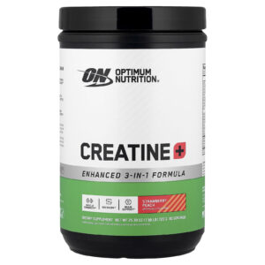 Optimum Nutrition Creatine+ Morango e Pêssego 720 g (158 lb)