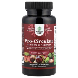 Natures Craft Pro-Circulate Complexo para Suporte Venal 60 Cápsulas