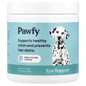 Pawfy Auxílio Ocular Para Cães a Partir de 6 Meses Manteiga de Amendoim 30 Cápsulas Mastigáveis 128 g (45 oz)