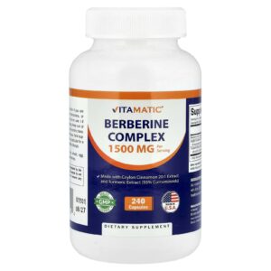 Vitamatic Complexo Berberina 240 Cápsulas