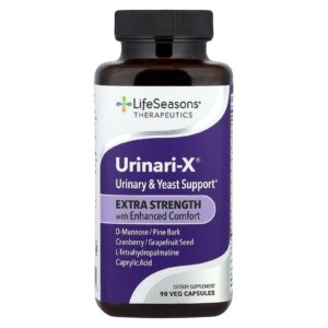 LifeSeasons Therapeutics Urinari-X® Suporte Urinário e de Fermento 90 Cápsulas Vegetais