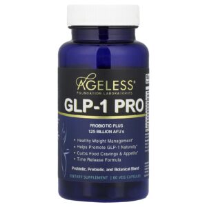 Ageless Foundation Laboratories GLP-1 PRO 60 Cápsulas Vegetais