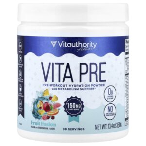 Vitauthority Active Vita Pre Hidratação Pré-Treino em Pó Fruit Fusion 380 g (134 oz)