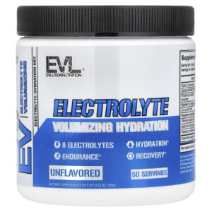 EVLution Nutrition Eletrólito Hidratação Volumizador Sem Sabor 100 g (353 oz)