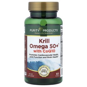 Purity Products Krill Omega 50+® com CoQ10 60 Cápsulas Softgel