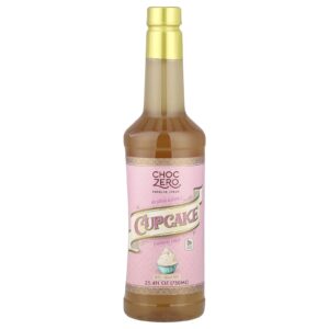 ChocZero Xarope Premium Cupcake Sem Açúcar 750 ml (254 fl oz)