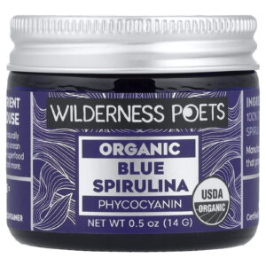 Wilderness Poets Espirulina Azul Orgânica Ficocianina 14 g (05 oz)