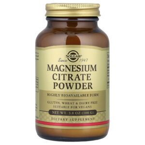 Solgar Citrato de Magnésio em Pó 108 g (38 oz)