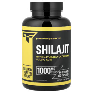 Primaforce Shilajit 120 Cápsulas (500 mg por Cápsula)