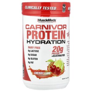 MuscleMeds Carnivor Protein Hydration Cereja e Limão 500 g (176 oz)