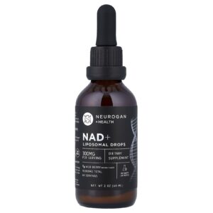 Neurogan Health Gotas Lipossomais de NAD+ Fruto Silvestre 300 mg 60 ml (2 oz)