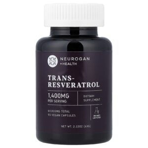 Neurogan Health Trans-resveratrol 90 Cápsulas Veganas (700 mg por Cápsula)