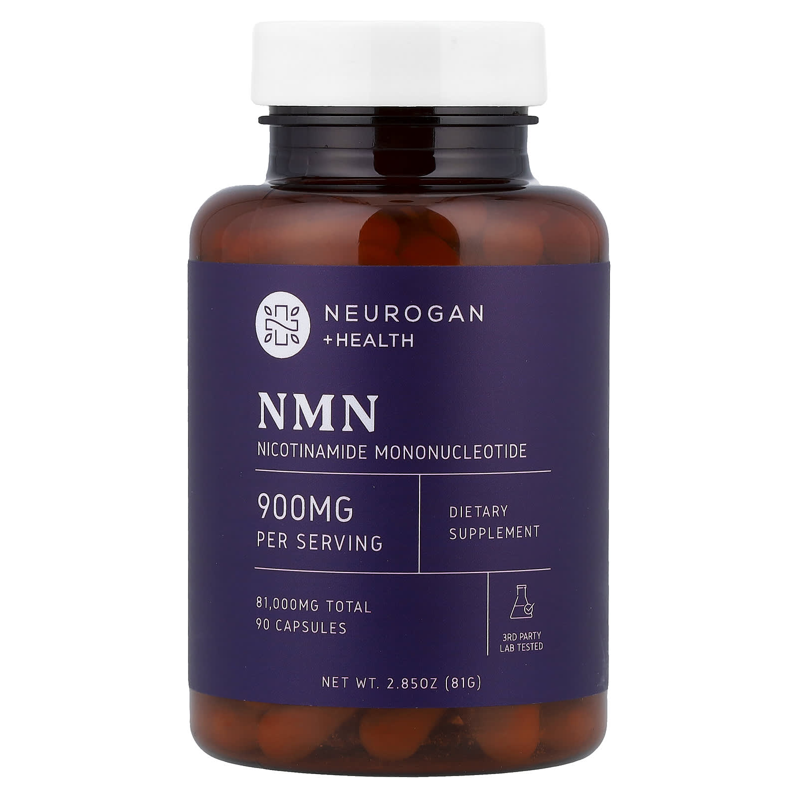 Neurogan Health NMN 900 mg 90 Cápsulas 81 g (285 oz)