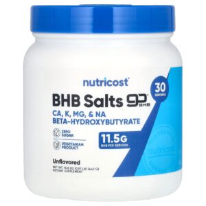 Nutricost BHB Salts goBHB® Sem Sabor 442 g (097 lb)