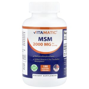 Vitamatic MSM 180 Cápsulas Vegetais