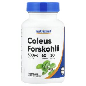 Nutricost Coleus Forskohlii 60 Cápsulas (250 mg por Cápsula)