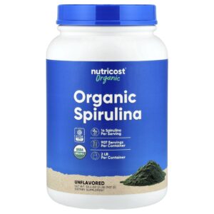 Nutricost Espirulina Orgânica Sem Sabor 907 g (324 oz)