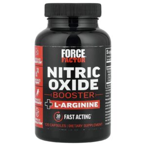 Force Factor Reforço de Óxido Nítrico + L-Arginina 120 Cápsulas