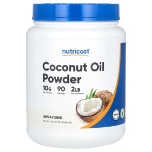Nutricost Óleo de Coco em Pó Sem Sabor 907 g (2 lb)