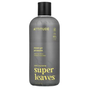 ATTITUDE Super Leaves™ Gel de Banho Para Homens Âmbar e Cítricos 415 ml (14 fl oz)