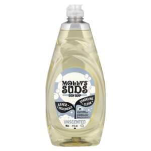 Mollys Suds Detergente de Cozinha Sem Perfume 24 fl oz
