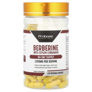 Probase Nutrition Berberina com Canela do Ceilão 120 Cápsulas Vegetais