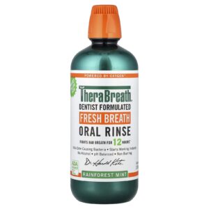 TheraBreath Enxaguante Bucal para um Hálito Fresco Menta da Floresta Tropical 1 l (338 fl oz)