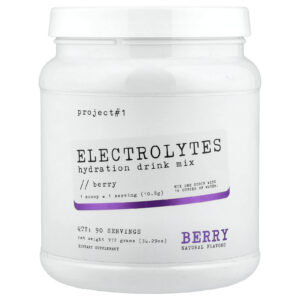 Project 1 Nutrition Eletrólitos Mistura para Bebida de Hidratação Fruto Silvestre 972 g (3429 oz)