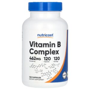 Nutricost Vitaminas do Complexo B 462 mg 120 Cápsulas