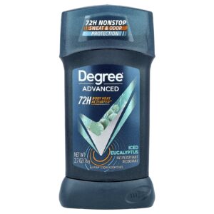 Degree Advanced Body Calor Activated™ 72H Desodorante Antitranspirante Eucalipto Gelado 76 g (27 oz)