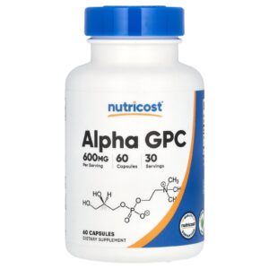 Nutricost Alfa-GPC 60 Cápsulas (300 mg por Cápsula)
