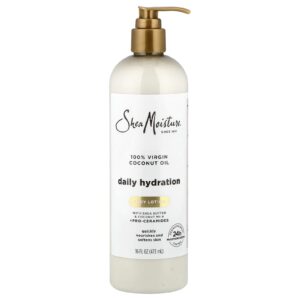 SheaMoisture Loção Corporal Daily Hydration Óleo de Coco 100% Virgem 473 ml (16 fl oz)
