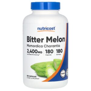 Nutricost Melão Amargo 2.400 mg 180 Cápsulas