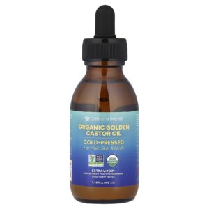 Queen of the Thrones Óleo de Rícino Dourado Orgânico Prensado a Frio 100 ml (338 fl oz)