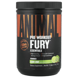 Animal Fury® Essentials Pré-treino Kiwi e Limão Taiti 510 g (1798 oz)