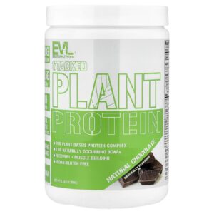 EVLution Nutrition Stacked Plant Protein Chocolate Natural 300 g (066 lb)