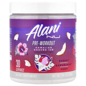 Alani Nu Pré-treino Hawaiian Shave Ice 306 g (107 oz)