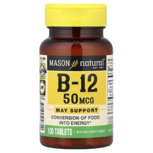 Mason Natural Vitamina B-12 100 Comprimidos
