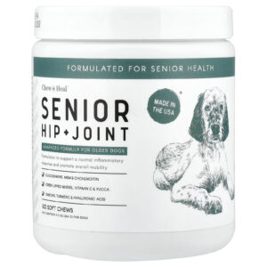 Chew + Heal Quadril e Articulações Sênior Para Cães 120 Cápsulas Mastigáveis 264 g (93 oz)