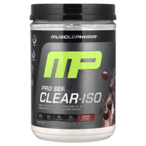 MusclePharm Pro Series Clear-ISO Mistura para Bebida de Proteína em Pó Slush de Cereja 520 mg (114 lb)