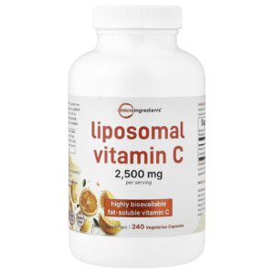 Micro Ingredients Vitamina C Lipossomal 240 Cápsulas Vegetarianas (625 mg por Cápsula)